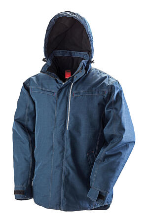 Rugged Denim Texture Jacket
