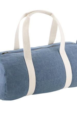 Denim Barrel Bag