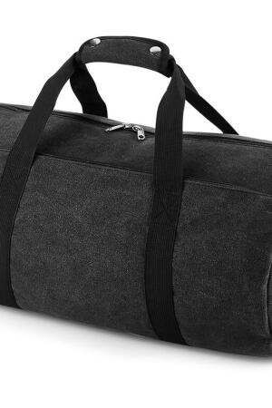 Vintage Canvas Barrel Bag