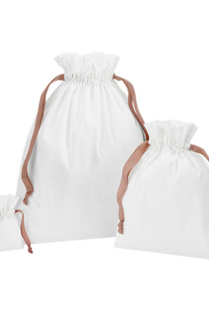 Cotton Gift Bag with Ribbon Drawstring