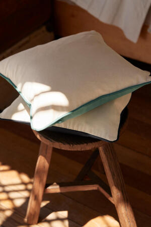 Fairtrade Cotton Piped Cushion Cover