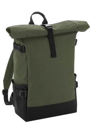 Block Roll-Top Backpack