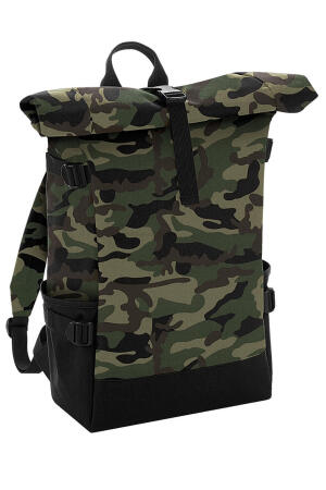 Block Roll-Top Backpack