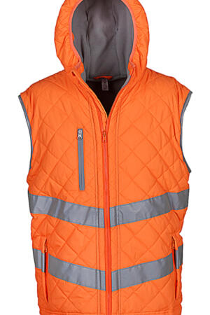 Fluo Kensington Hooded Gilet 