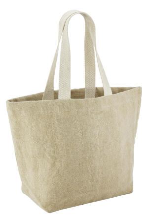 Soft Washed Jute Beach Bag