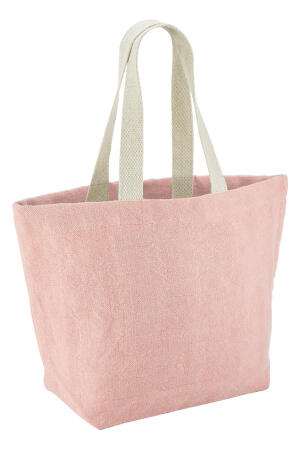 Soft Washed Jute Beach Bag