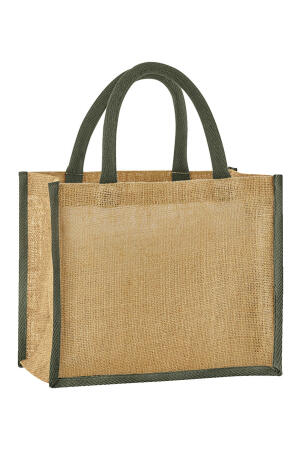 Natural Starched Jute Midi Tote