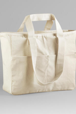 Double Handle Cargo Pocket Tote