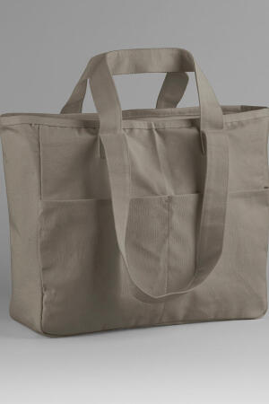 Double Handle Cargo Pocket Tote