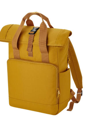 Recycled Twin Handle Roll-Top Laptop Backpack