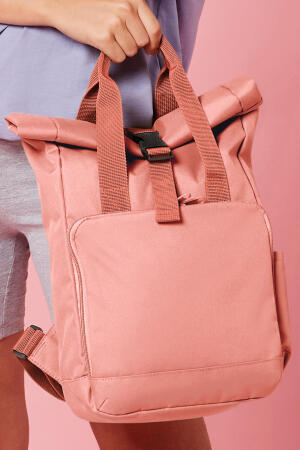 Recycled Mini Twin Handle Roll-Top Backpack