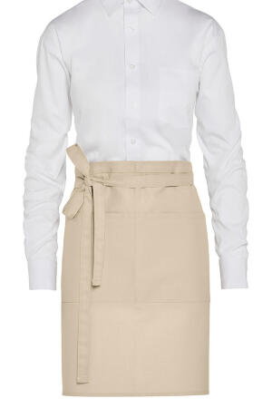 BRUSSELS - Short Recycled Bistro Apron with Pocket