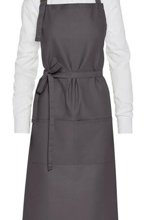AMSTERDAM - Recycled Bib Apron with Pocket