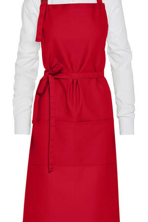 AMSTERDAM - Recycled Bib Apron with Pocket