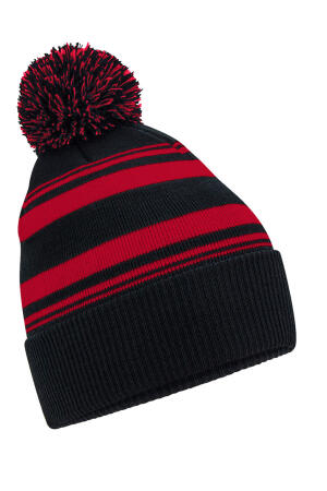 Striped Fan Beanie