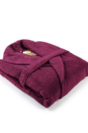 Bademantel mit Schalkragen