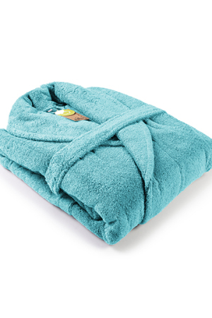 Bademantel mit Schalkragen