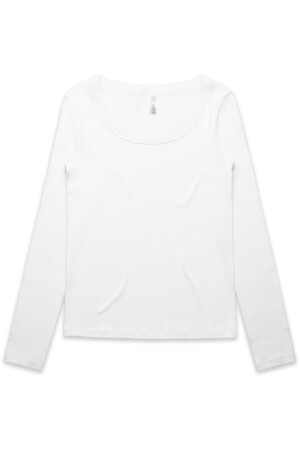 Wo's Organic Rib L/S Tee | 4075
