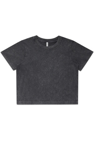 Wo's Stone Wash Heavy Crop | 4086