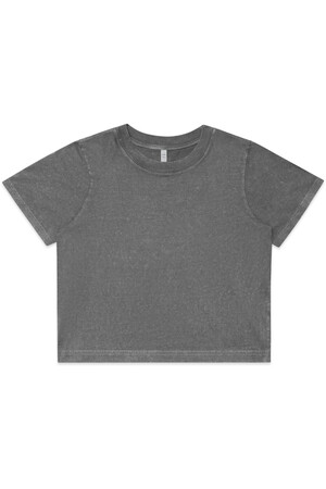 Wo's Stone Wash Heavy Crop | 4086