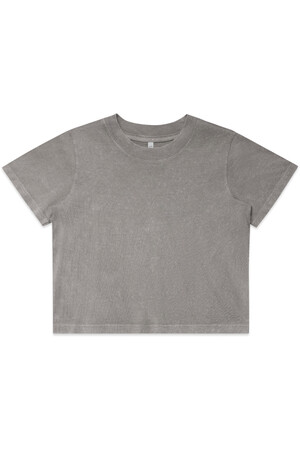 Wo's Stone Wash Heavy Crop | 4086
