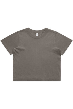 Wo's Heavy Faded Crop Tee | 4089
