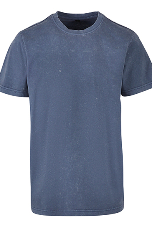 Acid Washed Round Neck Tee