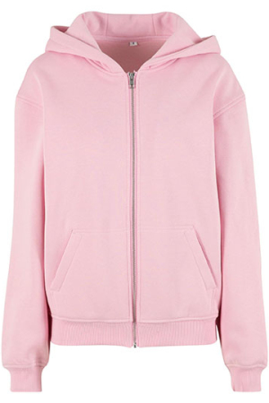 Ladies Loose Fit Zip Hoody