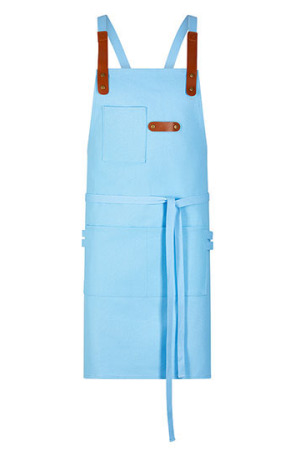 Latzschürze Canvas mit Zier-Label