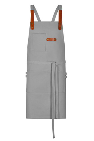 Latzschürze Canvas mit Zier-Label