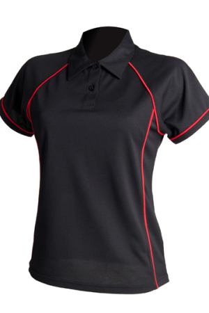Ladies Piped Performance Polo