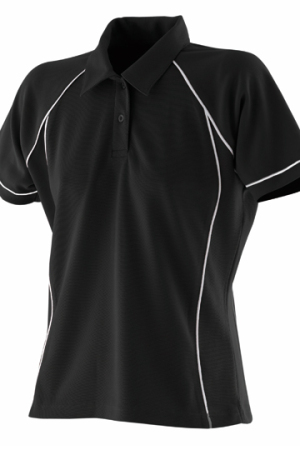 Ladies Piped Performance Polo