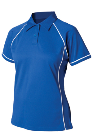 Ladies Piped Performance Polo