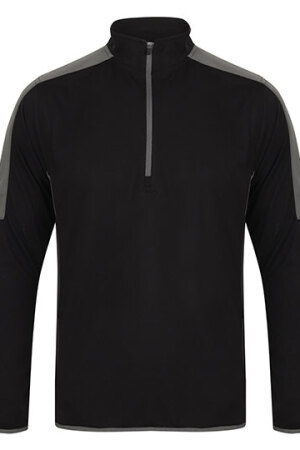 Adults` 1/4 Zip Midlayer with Contrast Panelling