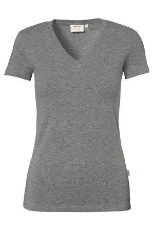 Damen-V-Shirt Stretch
