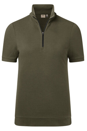 Damen Zip-Shirt Piqué MIKRALINAR® ECO