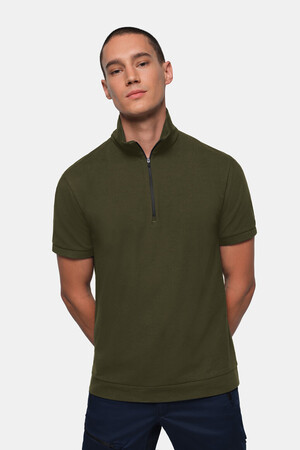 Zip-Shirt Piqué MIKRALINAR® ECO