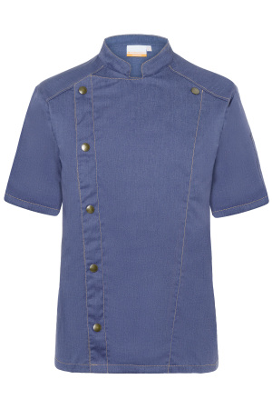 Kurzarm Kochjacke Jeans-Style