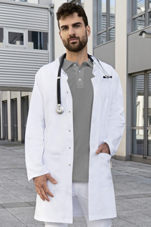 Herrenkittel Modern-Shape Stehkragen