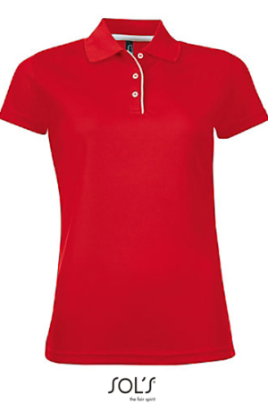 Womens Sports Polo Shirt Performer