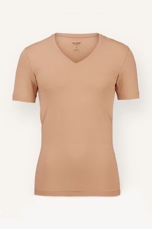 OLYMP Level Five-Body-fit-Tshirts V-Neck - Halbarm