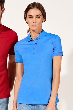 OLYMP Polo Damen-Modern-fit-Pique - Halbarm