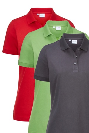 OLYMP Polo Damen-Modern-fit-Active Dry - Halbarm