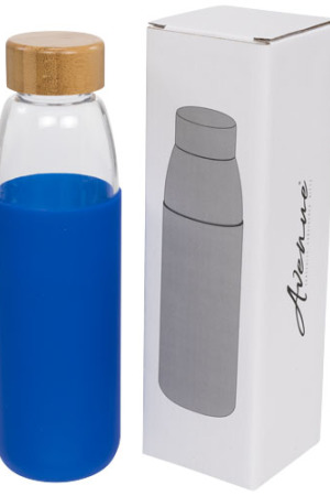 Kai 540 ml Sportflasche aus Glas mit Holzdeckel