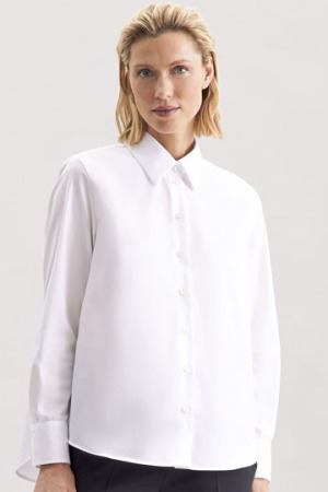 Women´s Oversize Popeline Blouse Longsleee