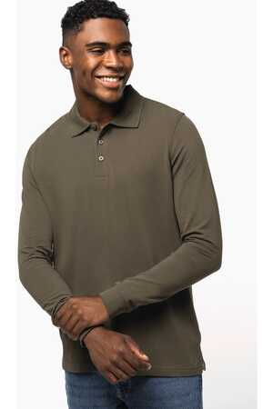 Herren Langarm Poloshirt