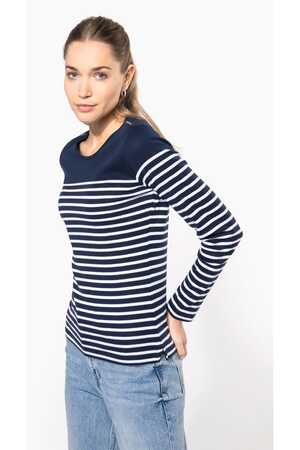 Damen-Marineshirt Langarm