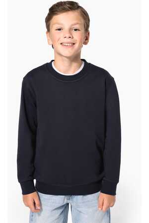 Recyceltes Kinder-Sweatshirt mit Rundhalsausschnitt