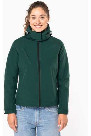 Damen Softshell-Jacke mit Abnehmbare Kapuze