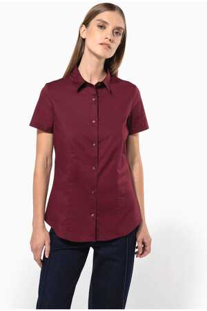 Damen Stretchbluse Kurzarm